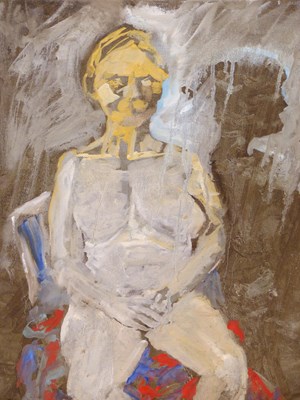 Lot 50 - 20th abstract school. A skull. Oil on board...