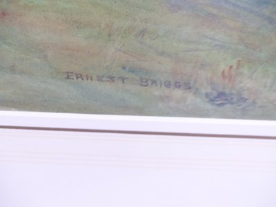 Lot 61 - Ernest Briggs. (1866-1913). River valley scene...