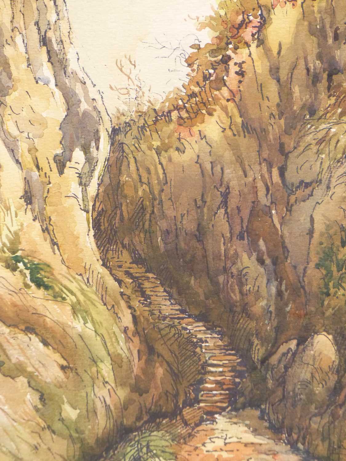 Lot 62 - A. Lawton. (2oth century). Barlaston Down and...