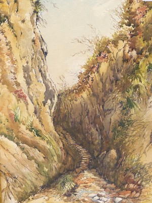 Lot 62 - A. Lawton. (2oth century). Barlaston Down and...