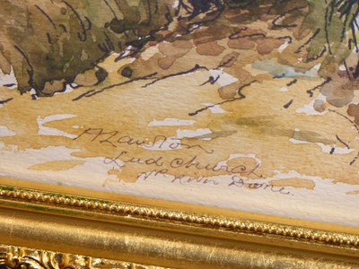 Lot 62 - A. Lawton. (2oth century). Barlaston Down and...