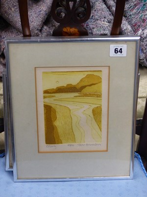 Lot 64 - Rosalind Bliss. (b 1937) Cows in long grass....