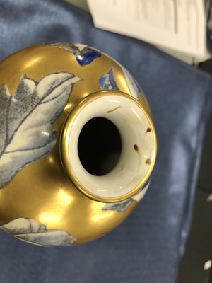 Lot 221 - A Macintyre style vase decorated in blue with...
