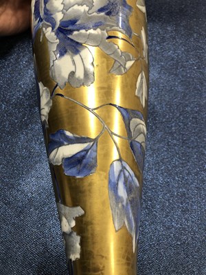 Lot 221 - A Macintyre style vase decorated in blue with...