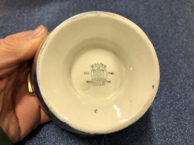 Lot 221 - A Macintyre style vase decorated in blue with...