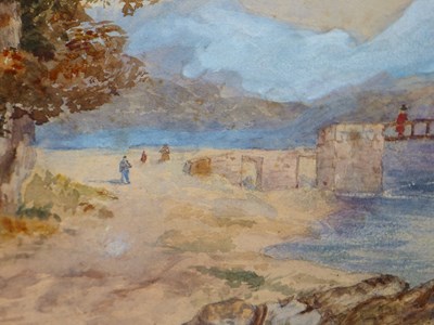 Lot 74 - F.Fountayne. (19th century) A river bridge...