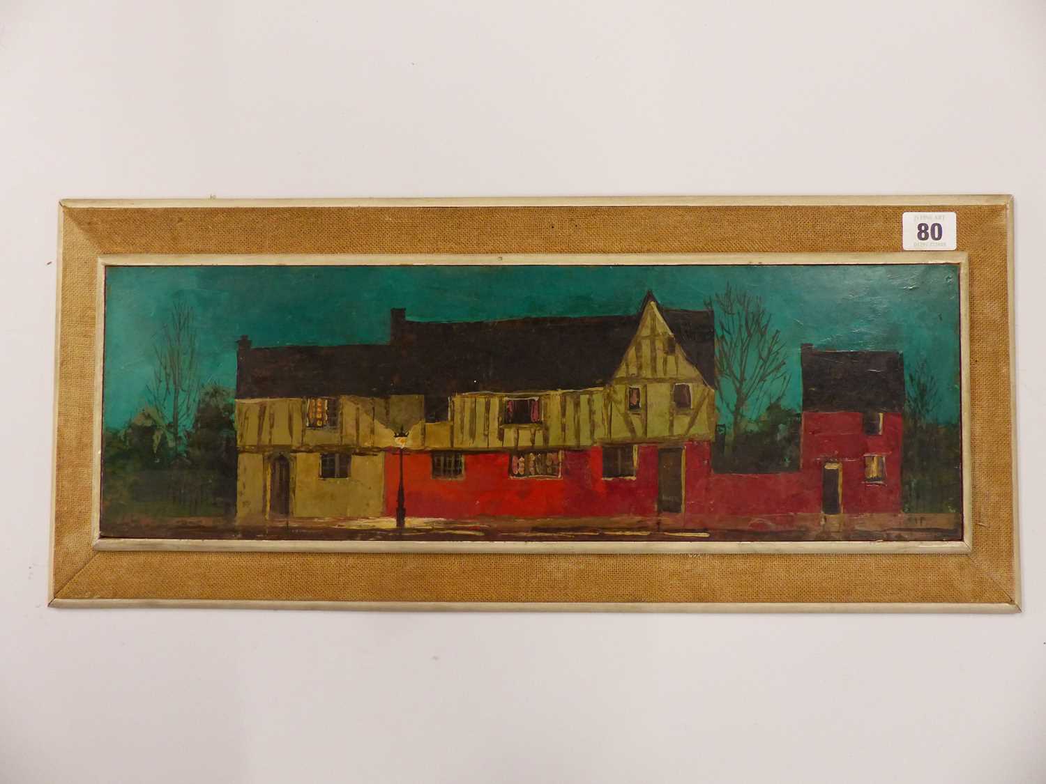 Lot 80 - Pip? (20th century).Old House at Tewksbury....