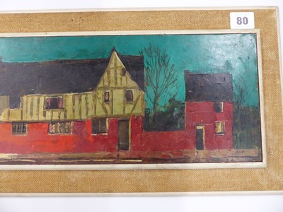 Lot 80 - Pip? (20th century).Old House at Tewksbury....
