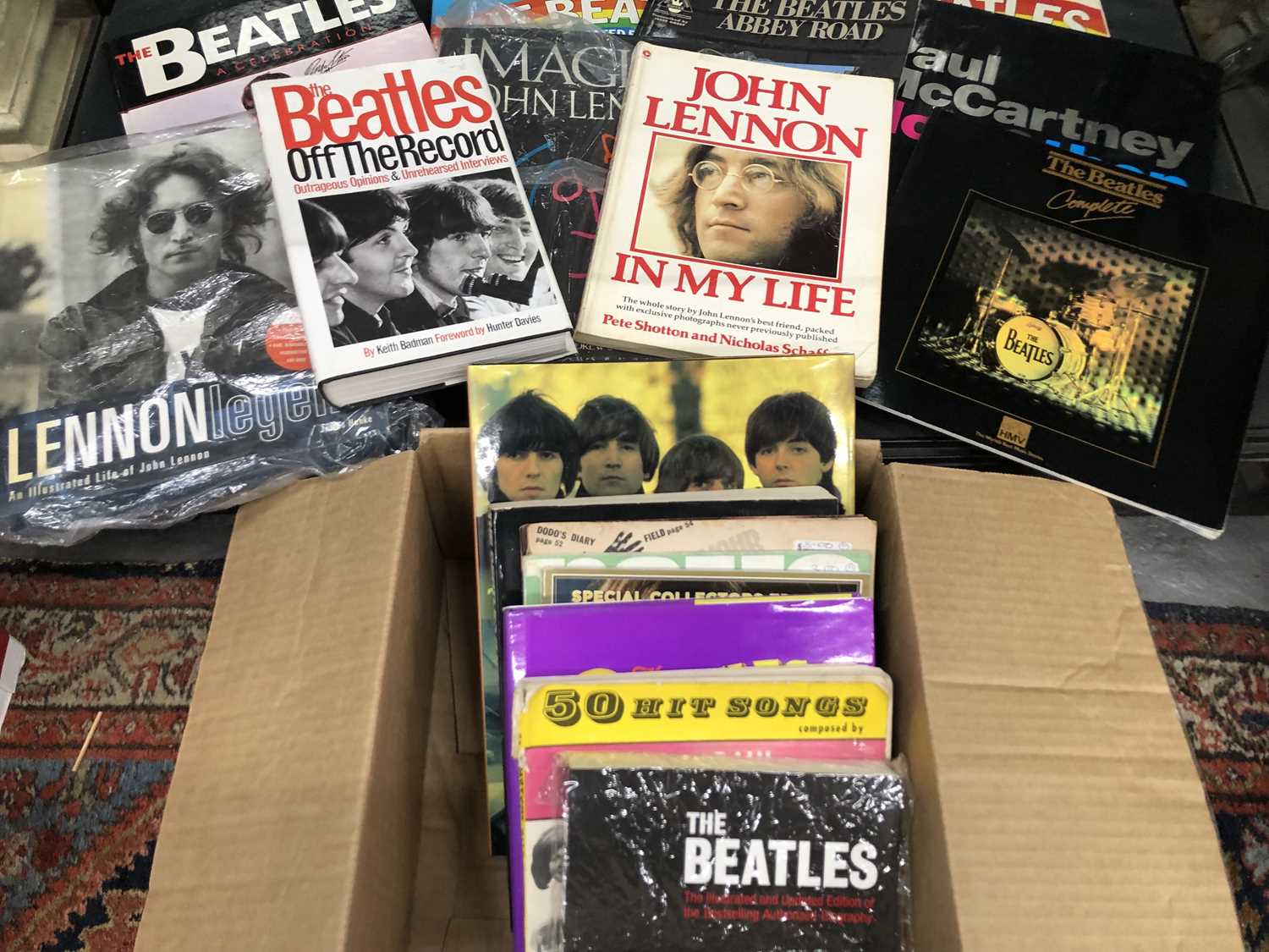 Lot 210 - The Beatles - A Collection of larger books;...
