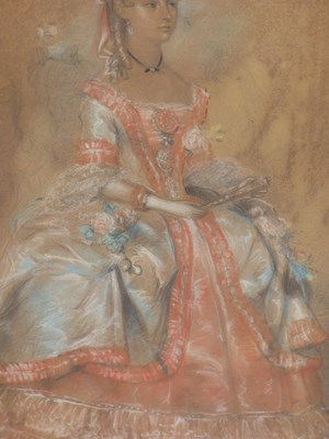 Lot 84 - 19th century school. Full-length portrait of...