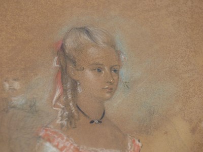 Lot 84 - 19th century school. Full-length portrait of...