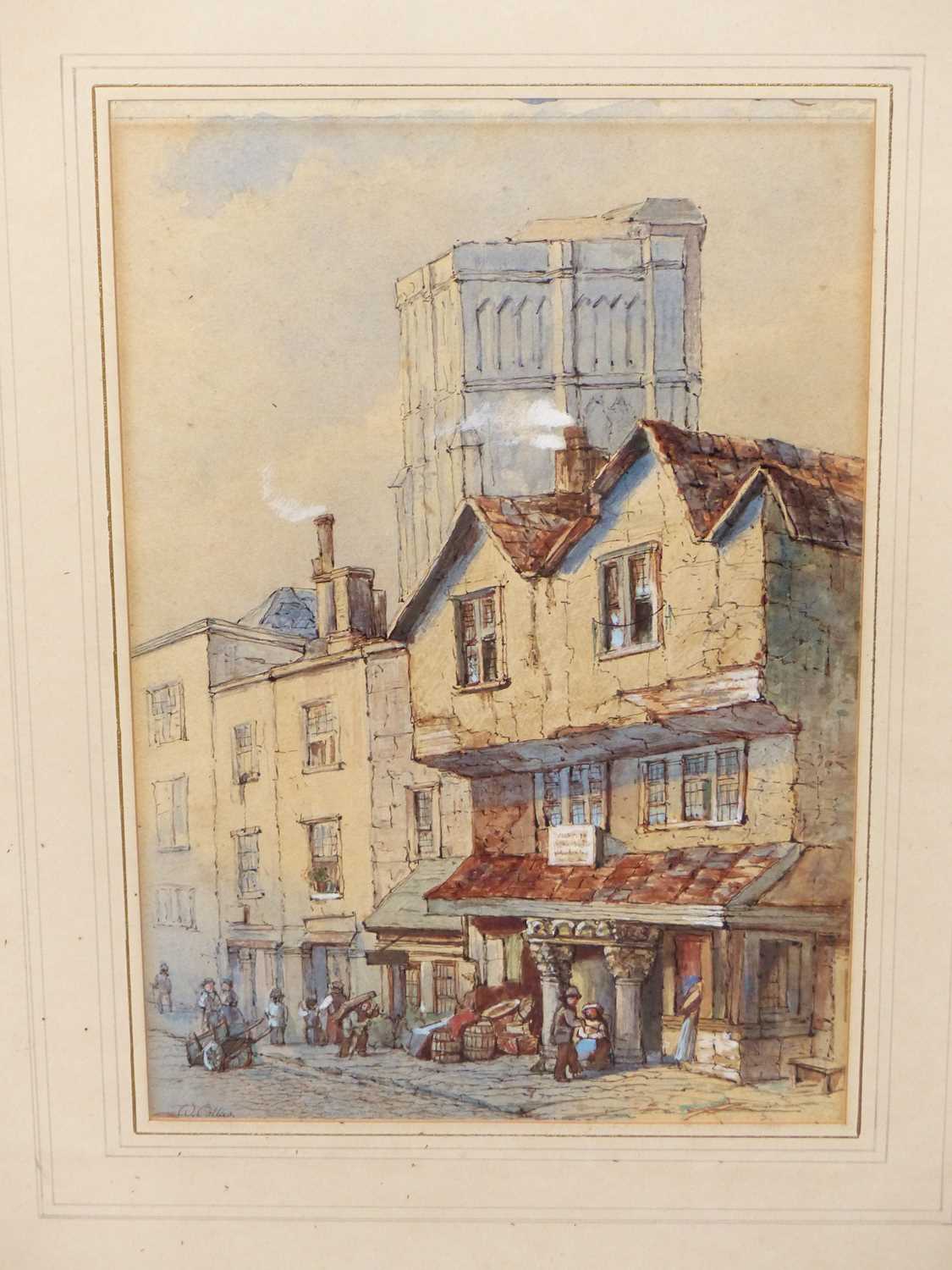 Lot 86 - William Collard. (1792-1847). Street scene...