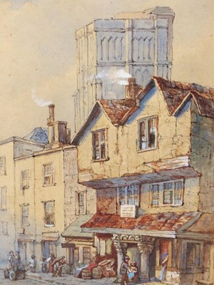Lot 86 - William Collard. (1792-1847). Street scene...