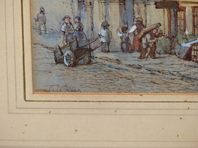 Lot 86 - William Collard. (1792-1847). Street scene...