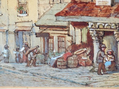 Lot 86 - William Collard. (1792-1847). Street scene...