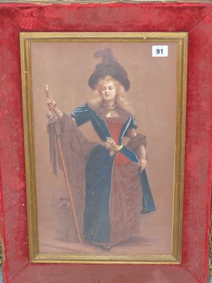 Lot 91 - 19th century school. Full lenght portait of an...