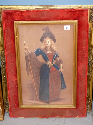 Lot 91 - 19th century school. Full lenght portait of an...
