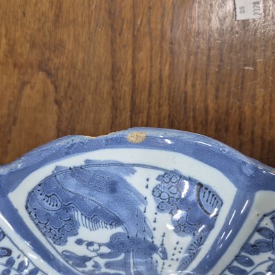 Lot 313 - An 18th century Frankfurt delft blue and white...