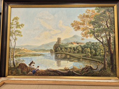 Lot 213 - Five large oil on canvas paintings after 18th...