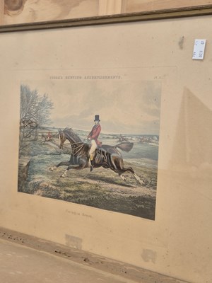 Lot 232 - Two framed sets of hunting prints after Henry...