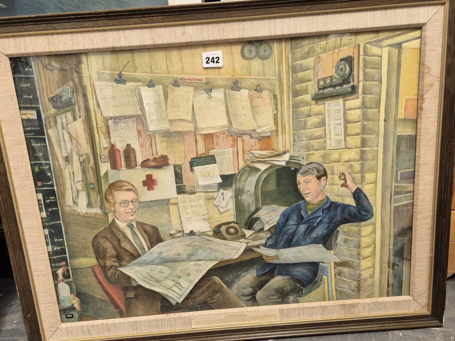 Lot 242 - 20th century school... the print room office....