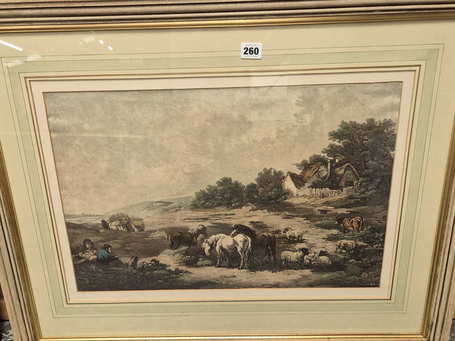 Lot 260 - A large colour print after George Moreland