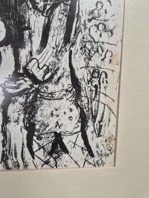 Lot 302 - Marc Chagall 1963. A Clown In Love. Lithograph.