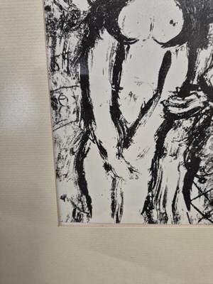 Lot 302 - Marc Chagall 1963. A Clown In Love. Lithograph.