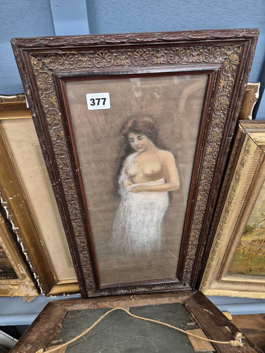 Lot 377 - G.A. Buller-Colthurst. Two pastel nude studies...