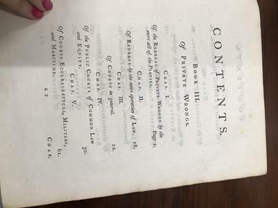 Lot 344 - William Blackstone, 'Commentaries on the Laws...