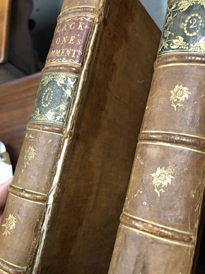 Lot 344 - William Blackstone, 'Commentaries on the Laws...