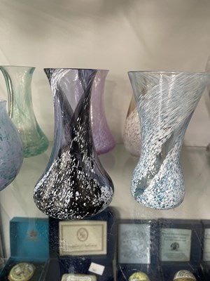 Lot 1114 - A collection of Caithness vases and a paperweight