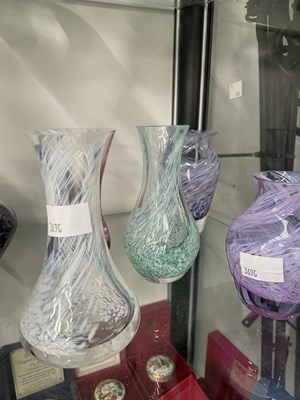 Lot 1114 - A collection of Caithness vases and a paperweight