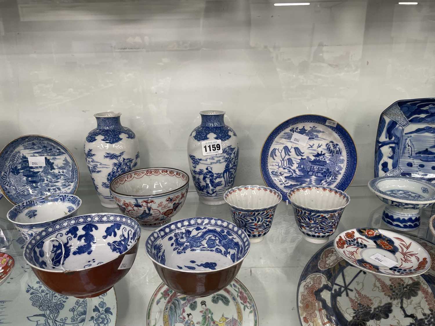 Lot 1159 - A pair of Japanese Arita square dishes, other...