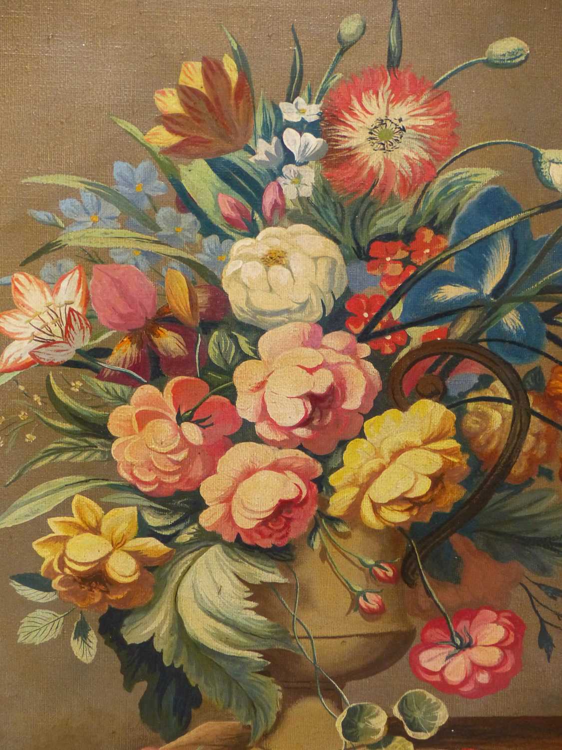 Lot 155 - Brooks. (20th-century). Floral still life in...