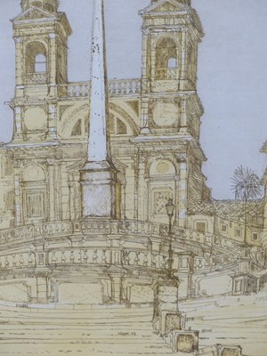 Lot 171 - Richard Beer. (b. 1928) Spanish Steps. Etching...