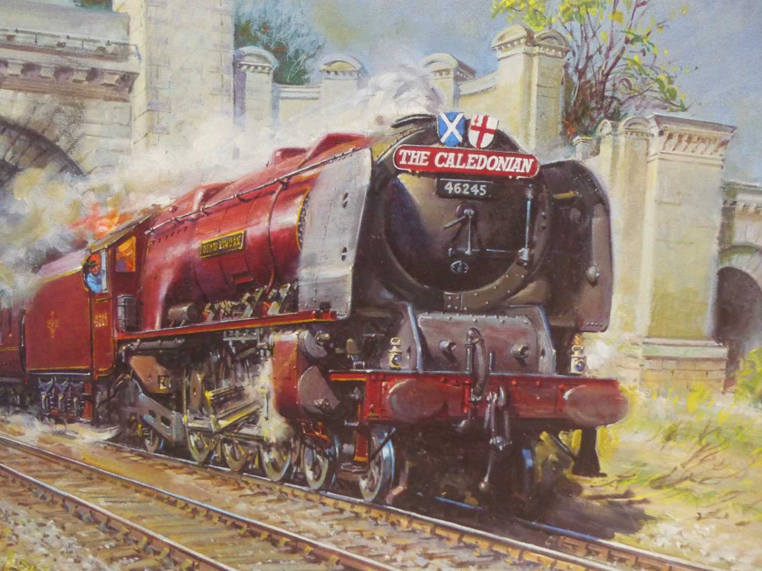 Lot 175 - Terence Cuneo. City of London. Pencil signed...