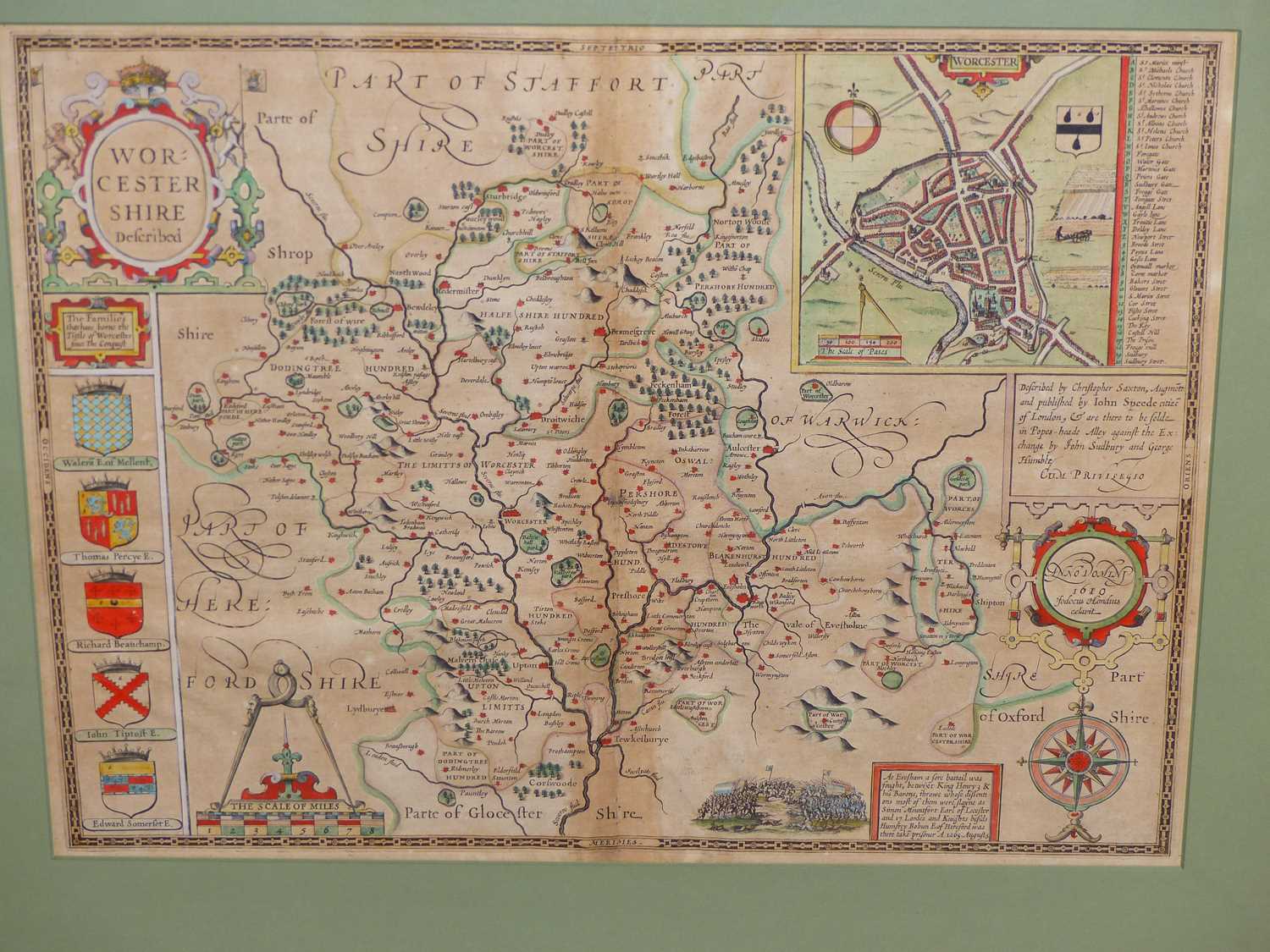 Lot 184 - A 17th-century hand coloured map of...
