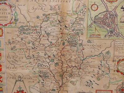 Lot 184 - A 17th-century hand coloured map of...