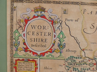 Lot 184 - A 17th-century hand coloured map of...