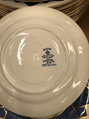 Lot 1270 - A Booths powder blue jay pattern part dinner...