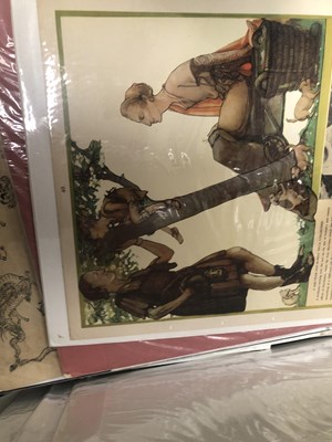 Lot 1403 - A collection of nursery rhyme prints,...