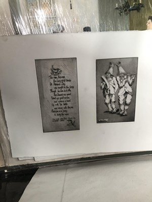 Lot 1403 - A collection of nursery rhyme prints,...