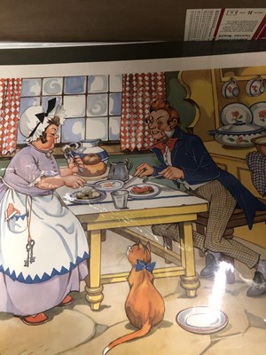 Lot 1403 - A collection of nursery rhyme prints,...