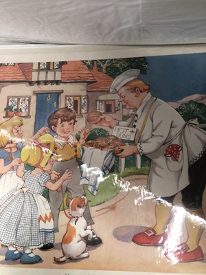 Lot 1403 - A collection of nursery rhyme prints,...