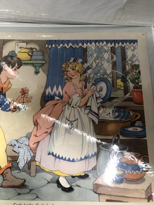 Lot 1403 - A collection of nursery rhyme prints,...