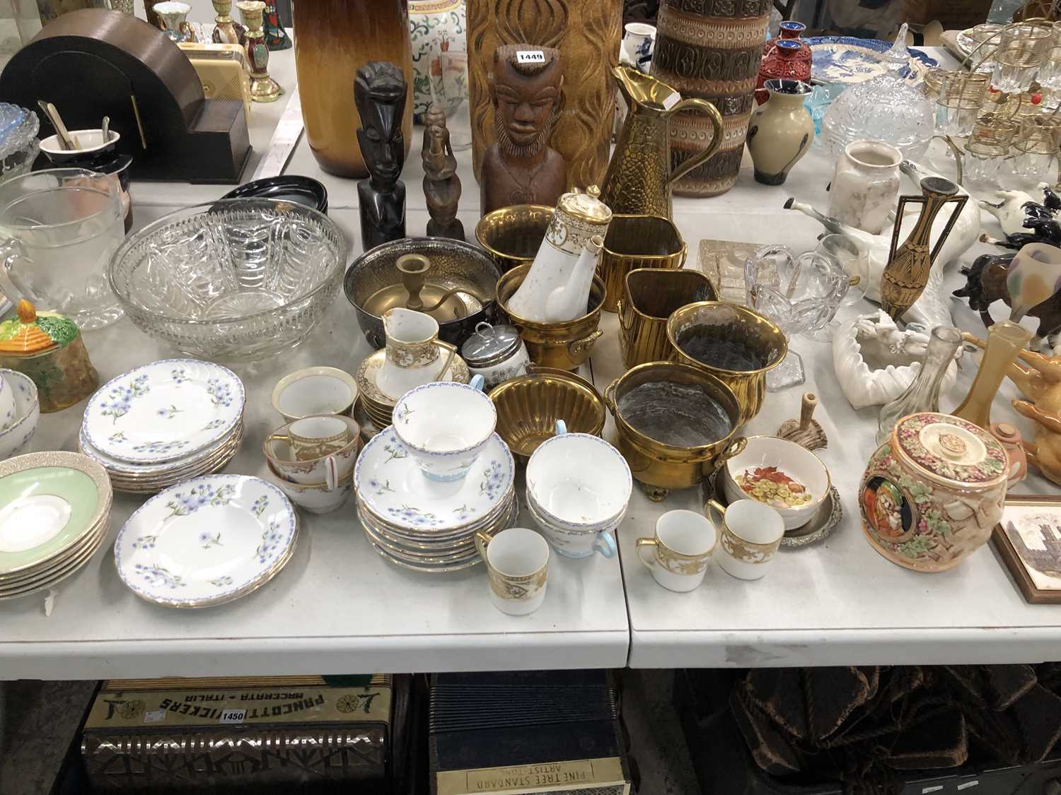 Lot 1449 - Sylvac and Beswick horses, glass ware, a part...