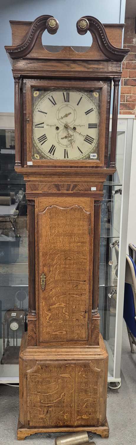 Lot 188 - An early 19th century oak & mahogany cased...