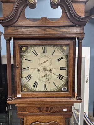 Lot 188 - An early 19th century oak & mahogany cased...