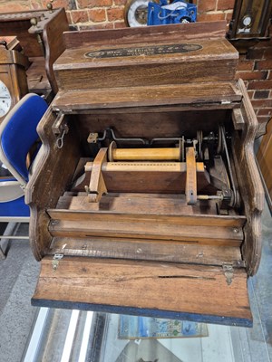 Lot 193 - A Vintage organette table top barrel organ....